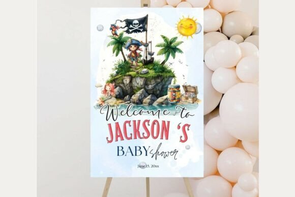Baby Shower Welcome Sign Template 223