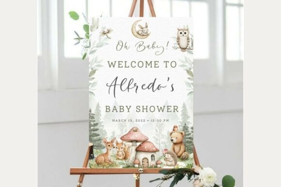 Baby Shower Welcome Sign Template 224