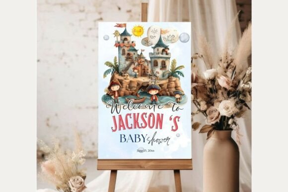 Baby Shower Welcome Sign Template 225