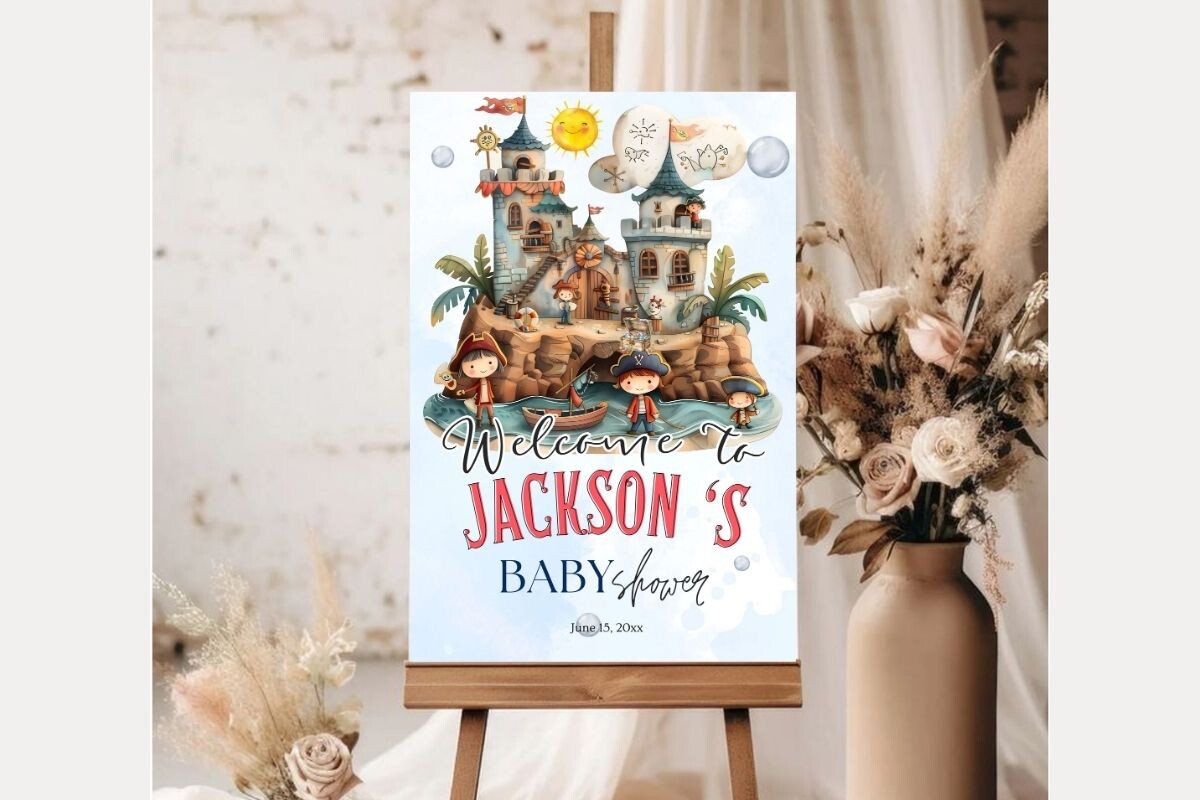 Baby Shower Welcome Sign Template 225