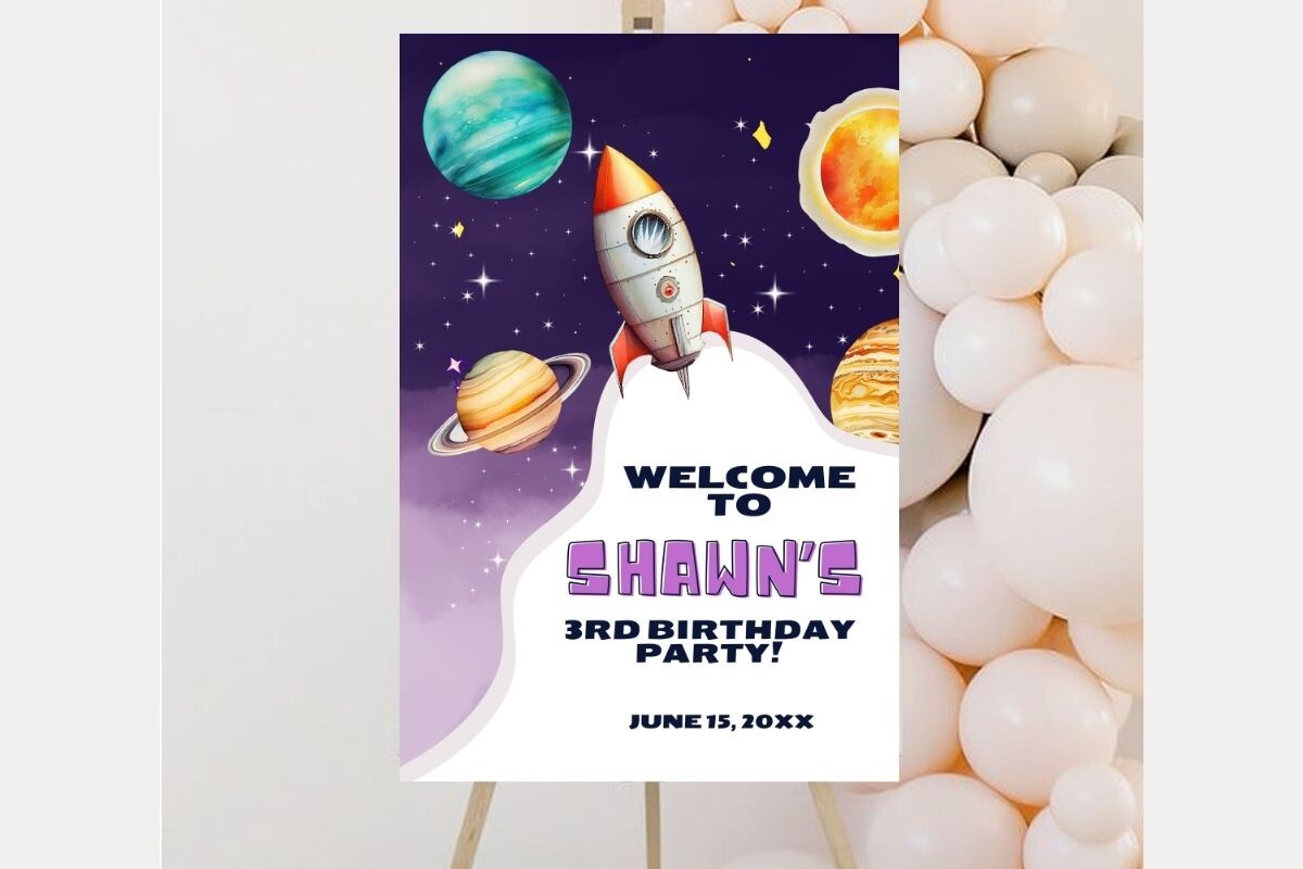 Baby Shower Welcome Sign Template 229