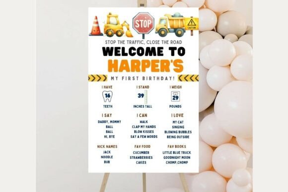 Baby Shower Welcome Sign Template 238