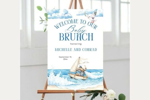 Baby Shower Welcome Sign Template 245