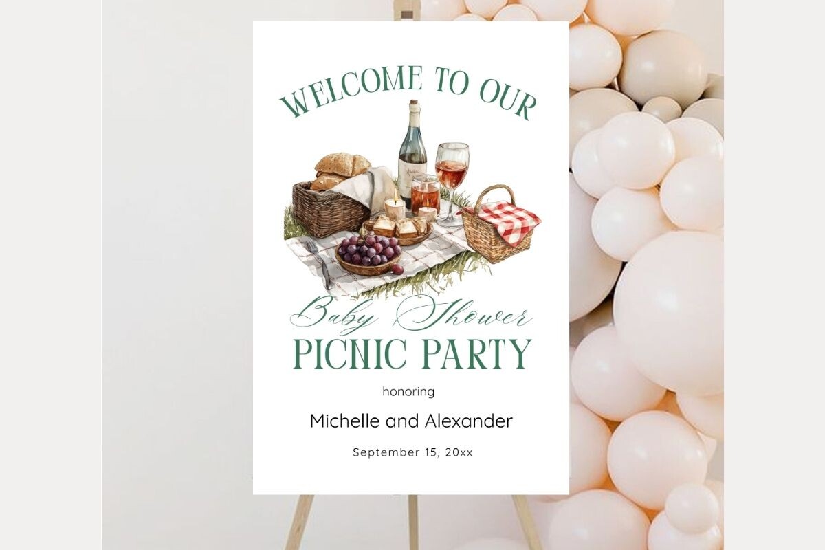 Baby Shower Welcome Sign Template 247