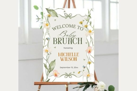 Baby Shower Welcome Sign Template 248