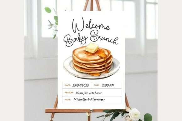 Baby Shower Welcome Sign Template 251