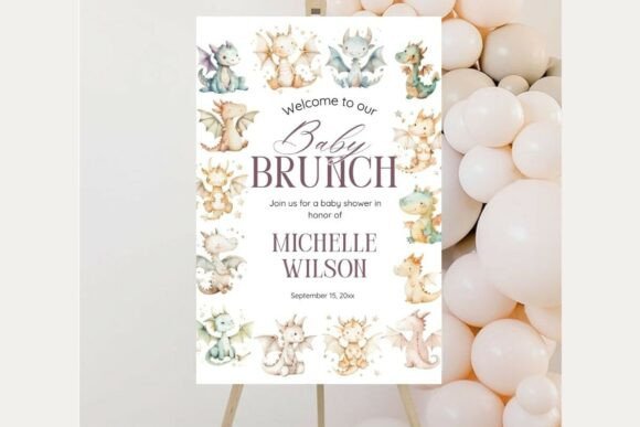 Baby Shower Welcome Sign Template 253