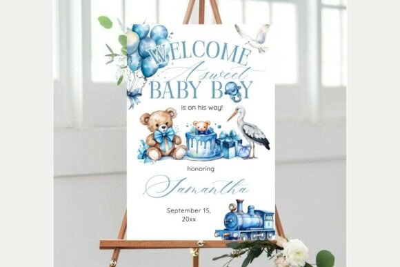 Baby Shower Welcome Sign Template 257