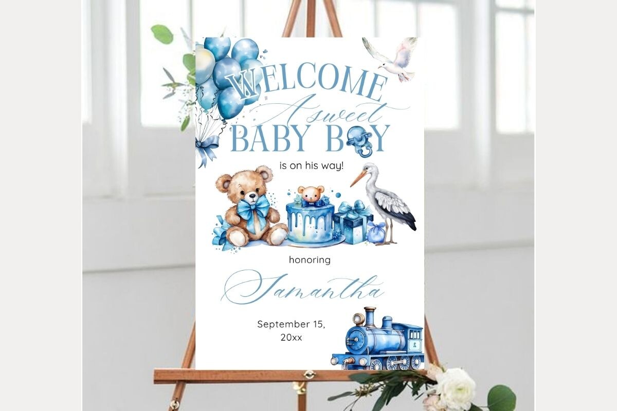 Baby Shower Welcome Sign Template 257
