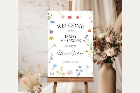 Baby Shower Welcome Sign Template 261