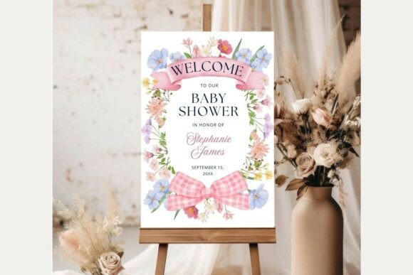 Baby Shower Welcome Sign Template 264