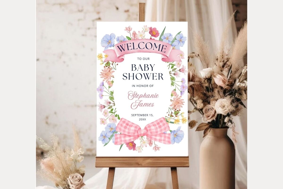 Baby Shower Welcome Sign Template 264