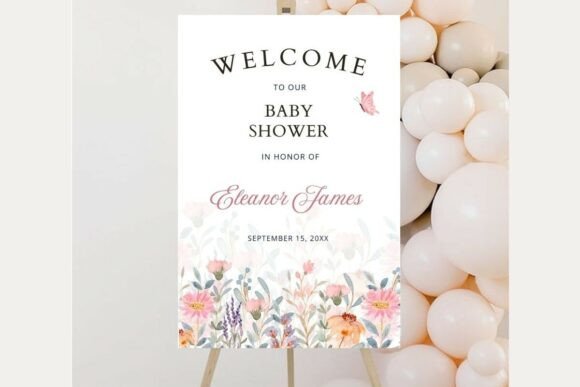 Baby Shower Welcome Sign Template 265