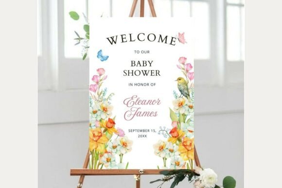 Baby Shower Welcome Sign Template 266