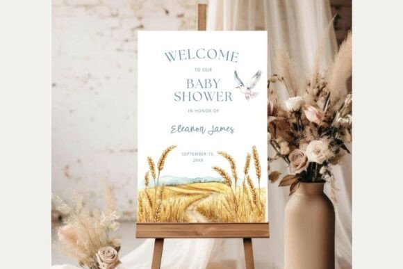 Baby Shower Welcome Sign Template 267