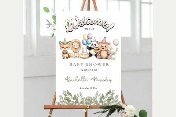 Baby Shower Welcome Sign Template 272