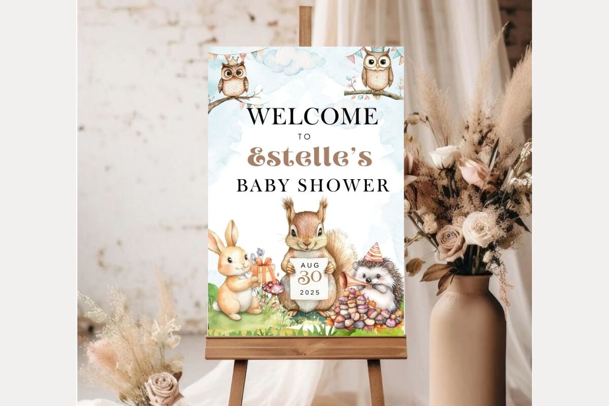 Baby Shower Welcome Sign Template 276