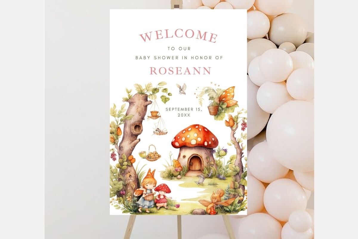 Baby Shower Welcome Sign Template 280