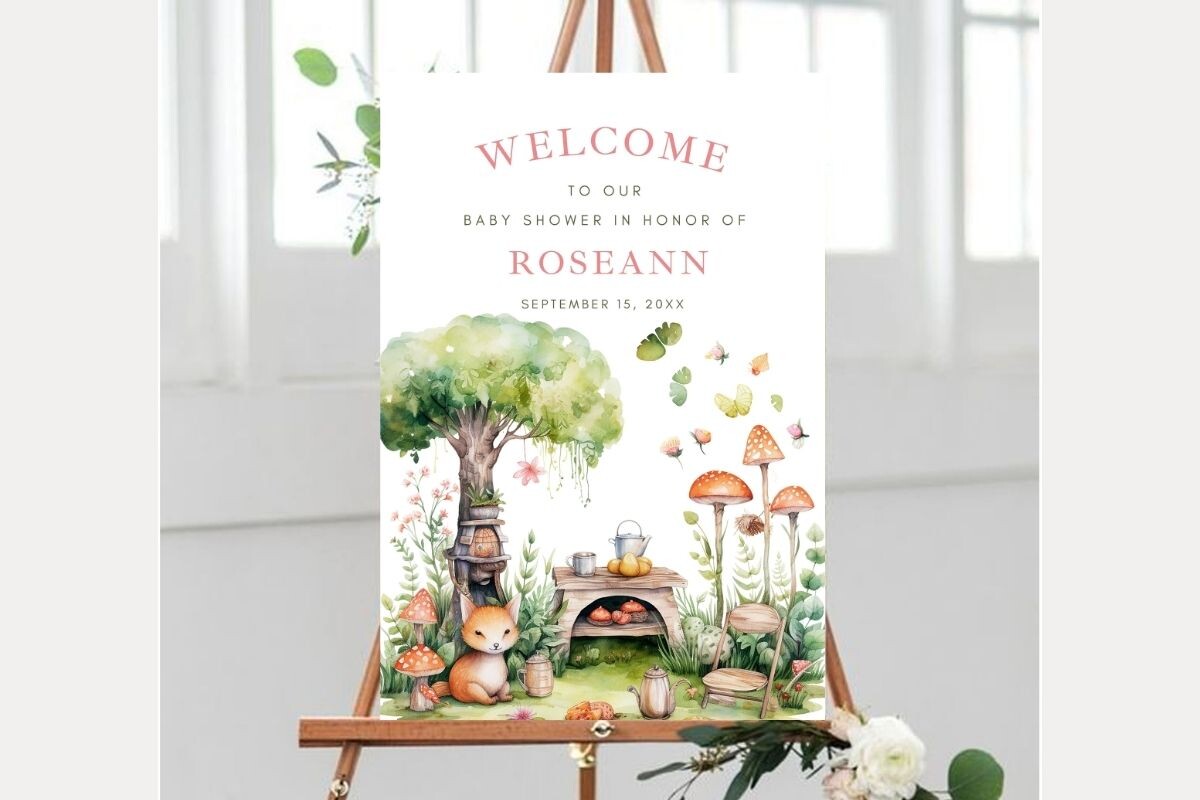 Baby Shower Welcome Sign Template 281