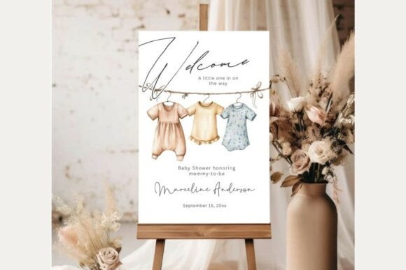 Baby Shower Welcome Sign Template 285