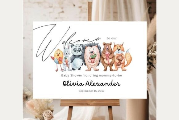 Baby Shower Welcome Sign Template 288