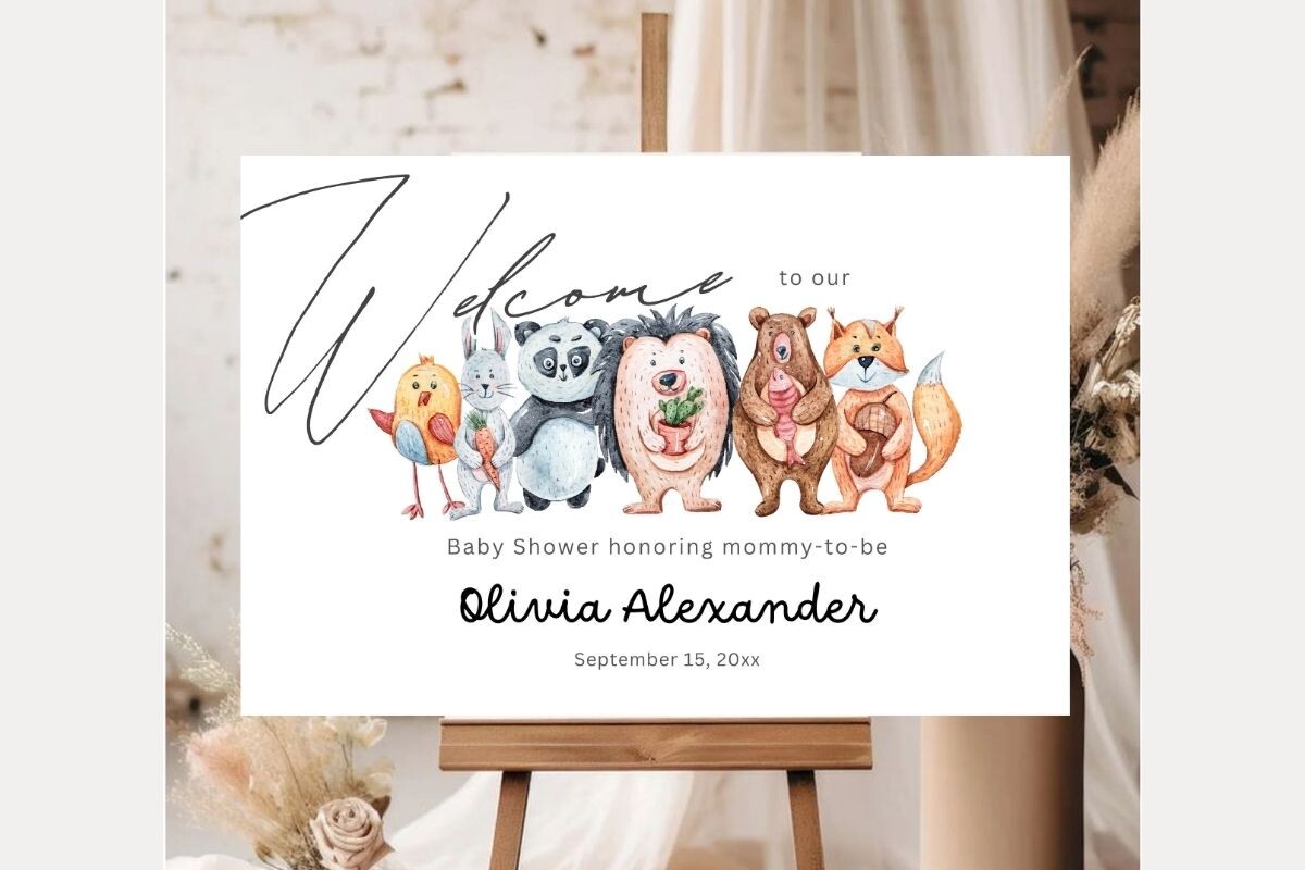 Baby Shower Welcome Sign Template 288