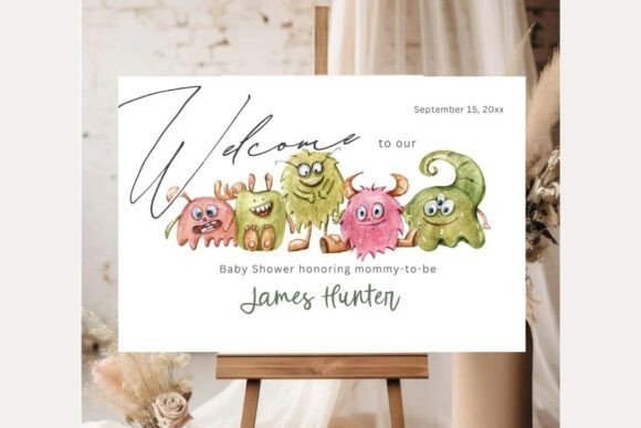 Baby Shower Welcome Sign Template 289