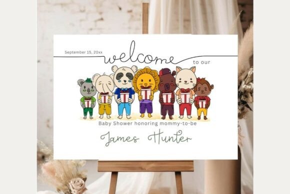 Baby Shower Welcome Sign Template 290