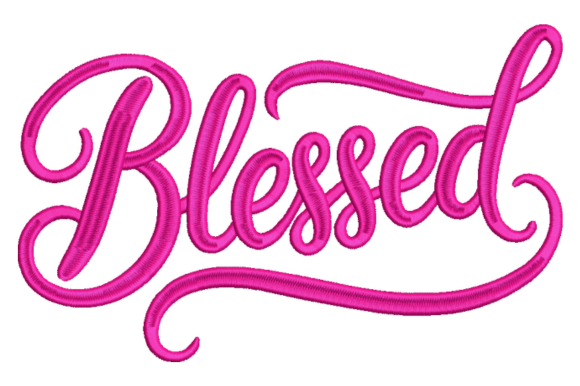 Blessed Embroidery Design
