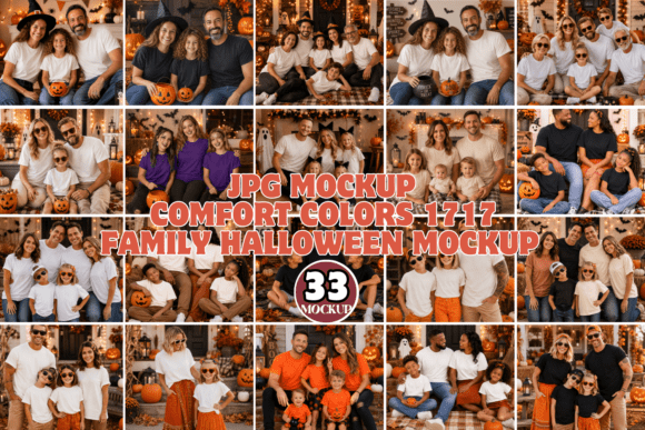 CC1717 Family Halloween Mockup Bundle