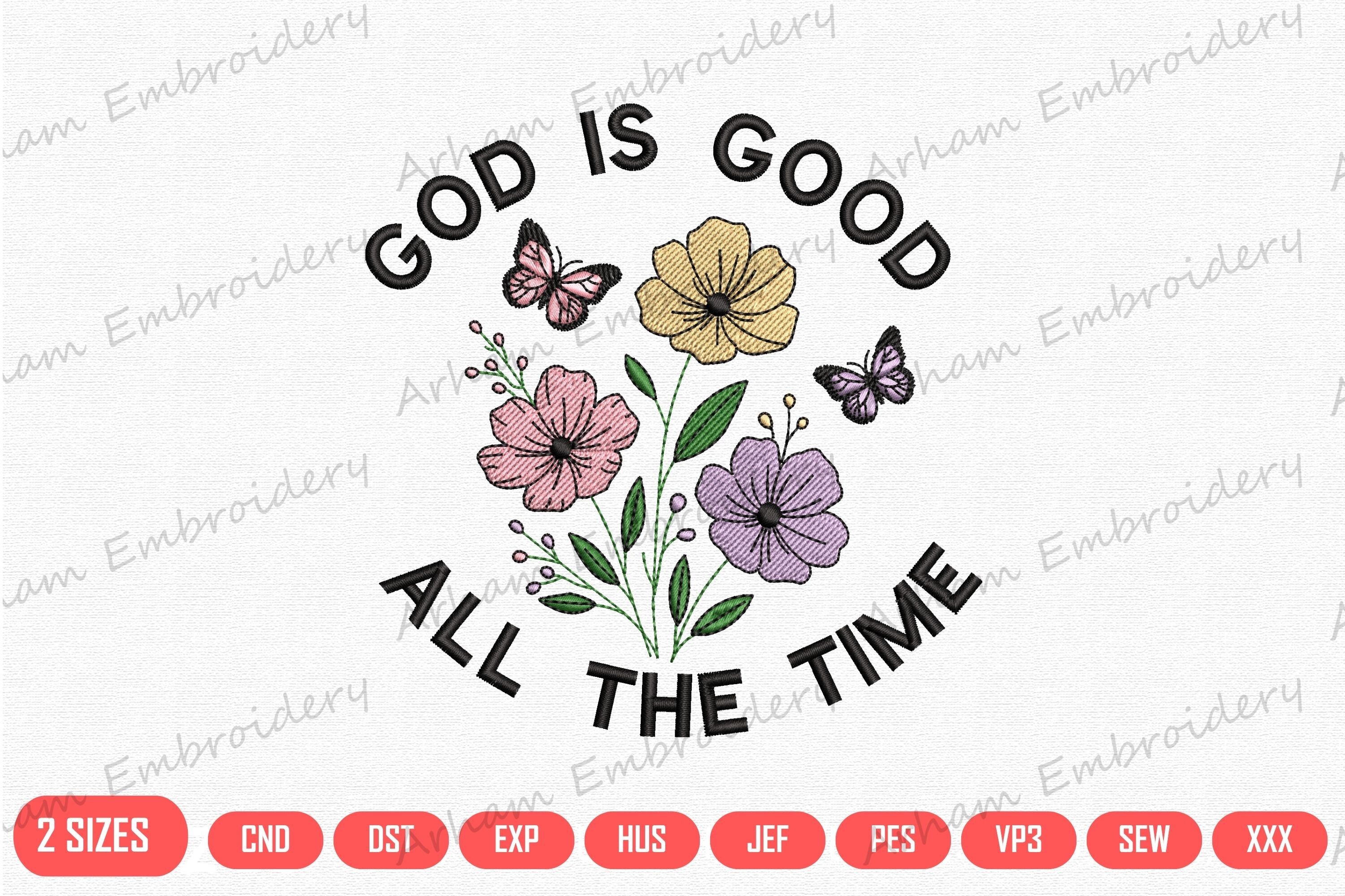 Christian Faith Floral Butterfly