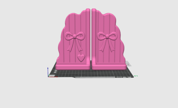 Coquette Bow Bookends STL | Cute Ribbon Keepsake Organizers - Image 4