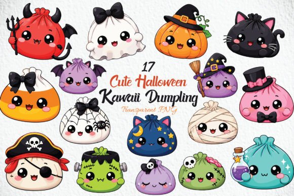 Cute Halloween Kawaii Dumpling Bundle