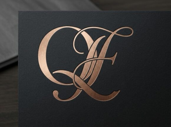 Elegant QF Interwoven Monogram Logo