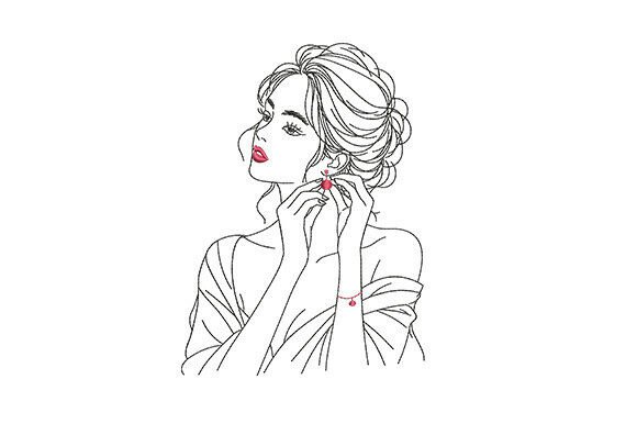 Elegant Woman Face