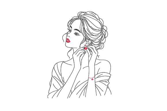 Elegant Woman Face