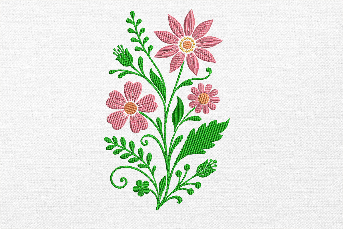 Flower Embroidery Design