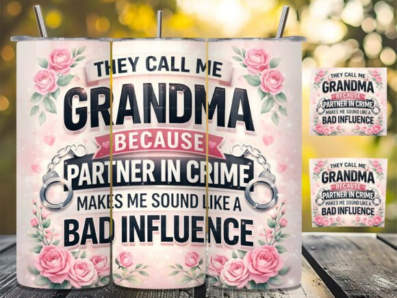 Funny Grandma Quote 20oz Tumbler Wrap