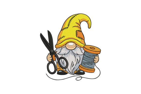Gnome with Scissors Thread