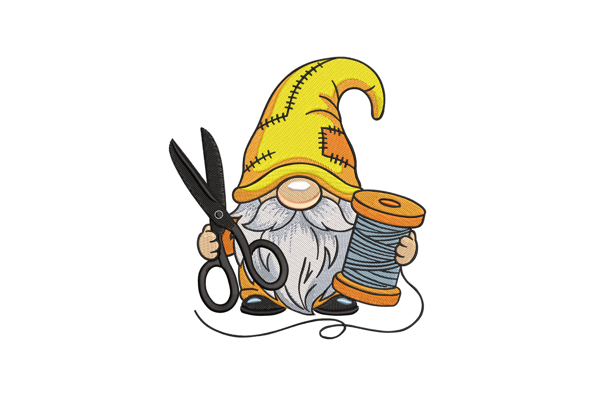 Gnome with Scissors Thread