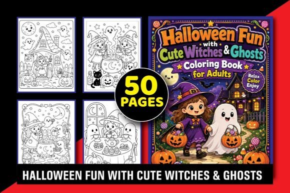 Halloween Fun Witches & Ghosts for Adult