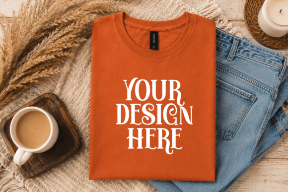Halloween Gildan 5000 Flat Lay Mockup