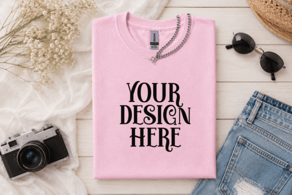 Halloween Gildan 5000 Flat Lay Mockup
