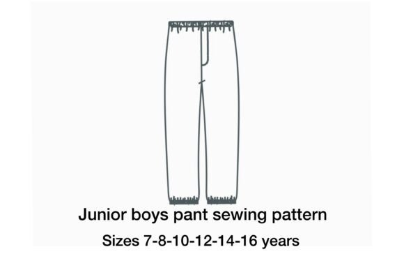 Junior Boys Pants Sewing Pattern