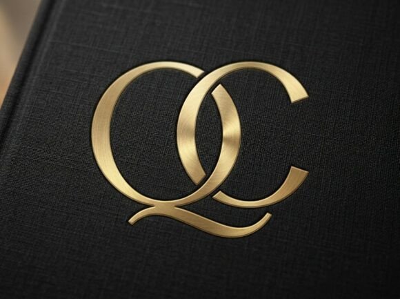 Modern QC Interlocked Monogram Logo