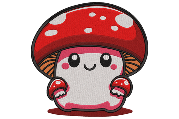 Mushroom Embroidery Design