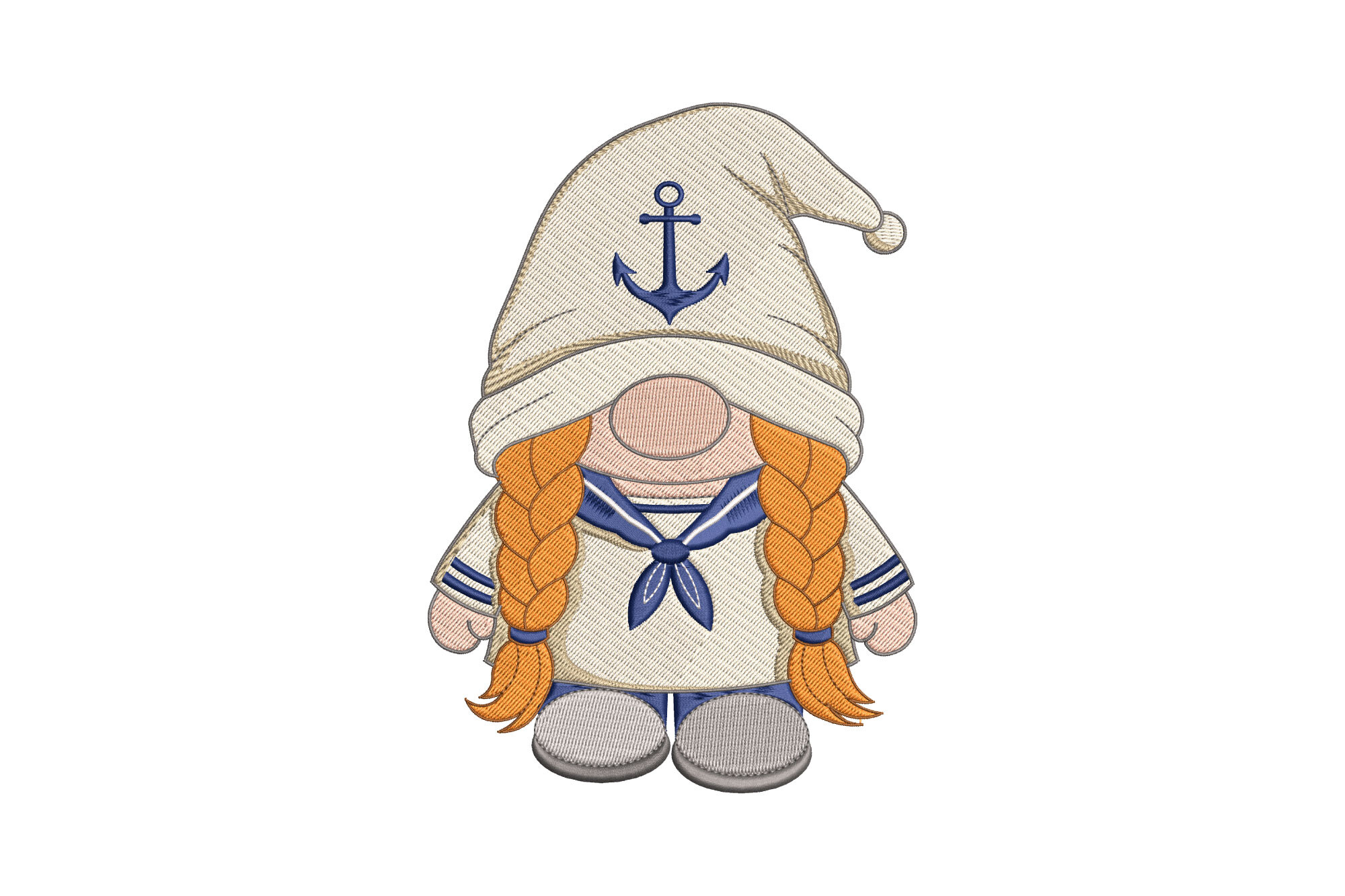 Navy Girl Gnome