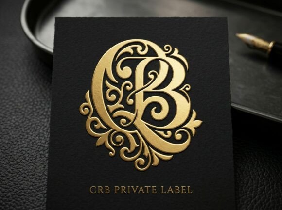 Ornate QB Filigree Monogram Logo
