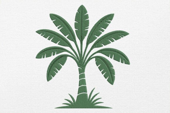Palm Tree Embroidery Design