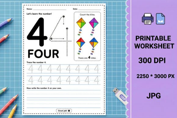 Printable Number Tracing Worksheet